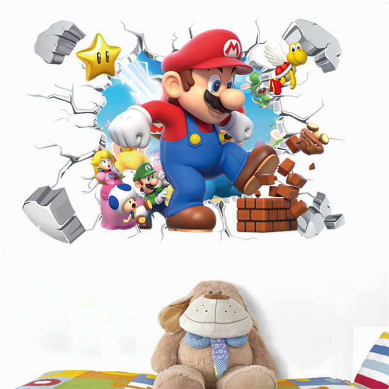 Baby Nursery Set Furniture - 3D-наклейки на стену с персонажами мультфильмов