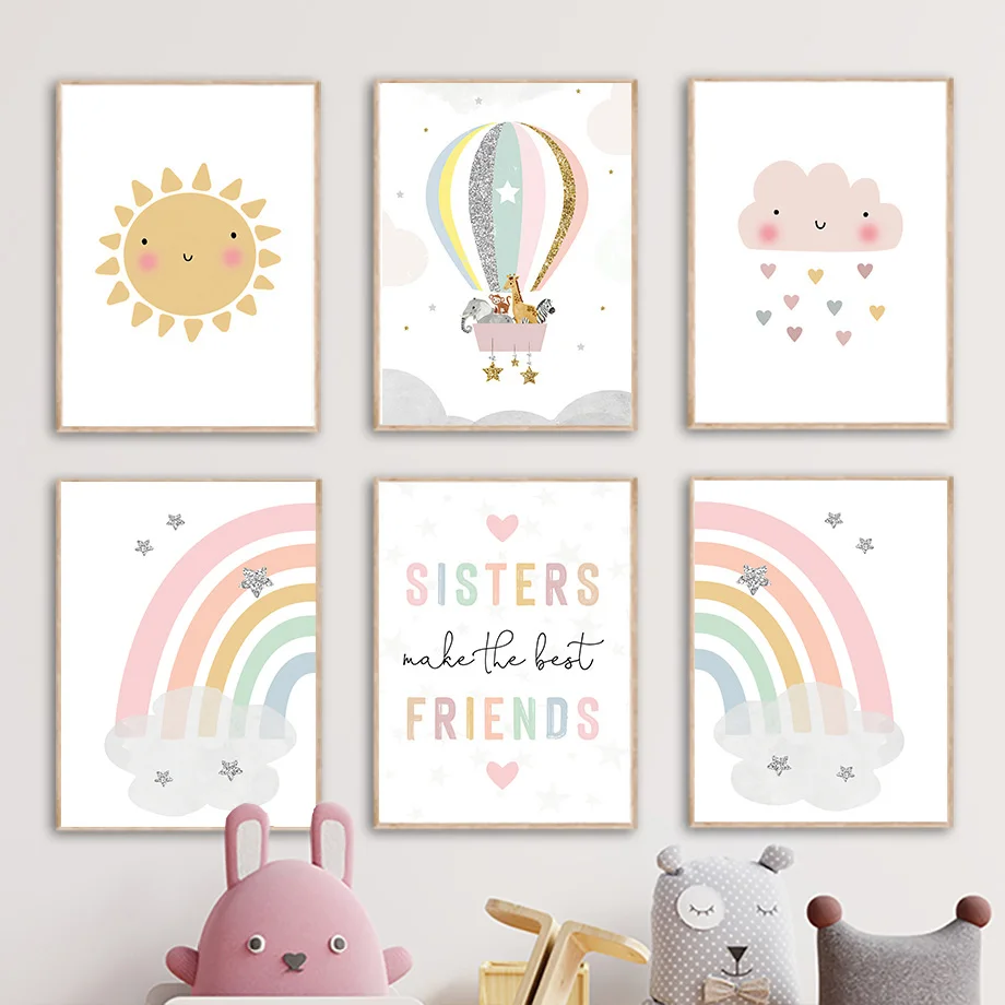 Baby Nursery Art - Постеры и принты с изображением жирафа,
