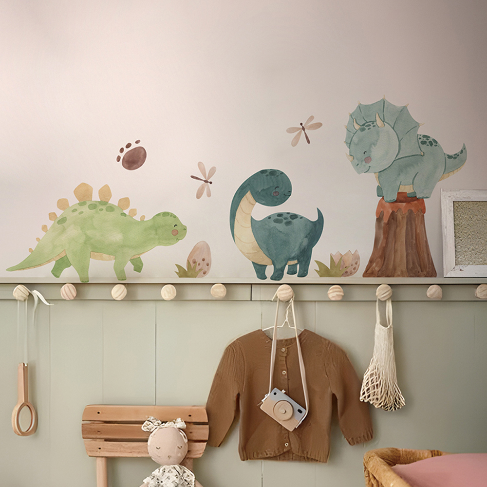 Baby Nursery Set Furniture - Наклейки на стену с динозавром, наклейки