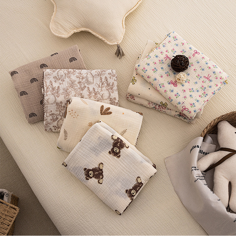 Baby Nursery Quilts - Летнее одеяло-пеленка для новорожденных, муслиновое одеяло