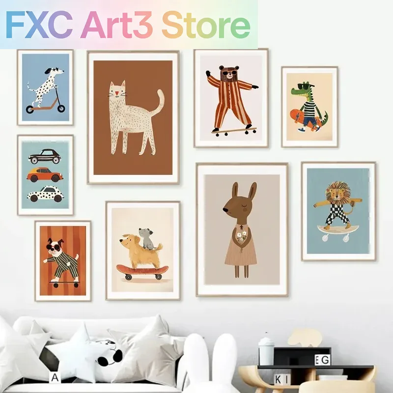 Baby Nursery Posters - 1 шт., безрамные постеры с забавными