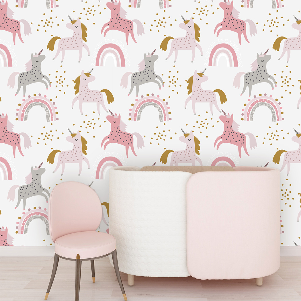 Настенные виниловые обои с изо – обзор и цена Baby Nursery Wallpaper Girl
