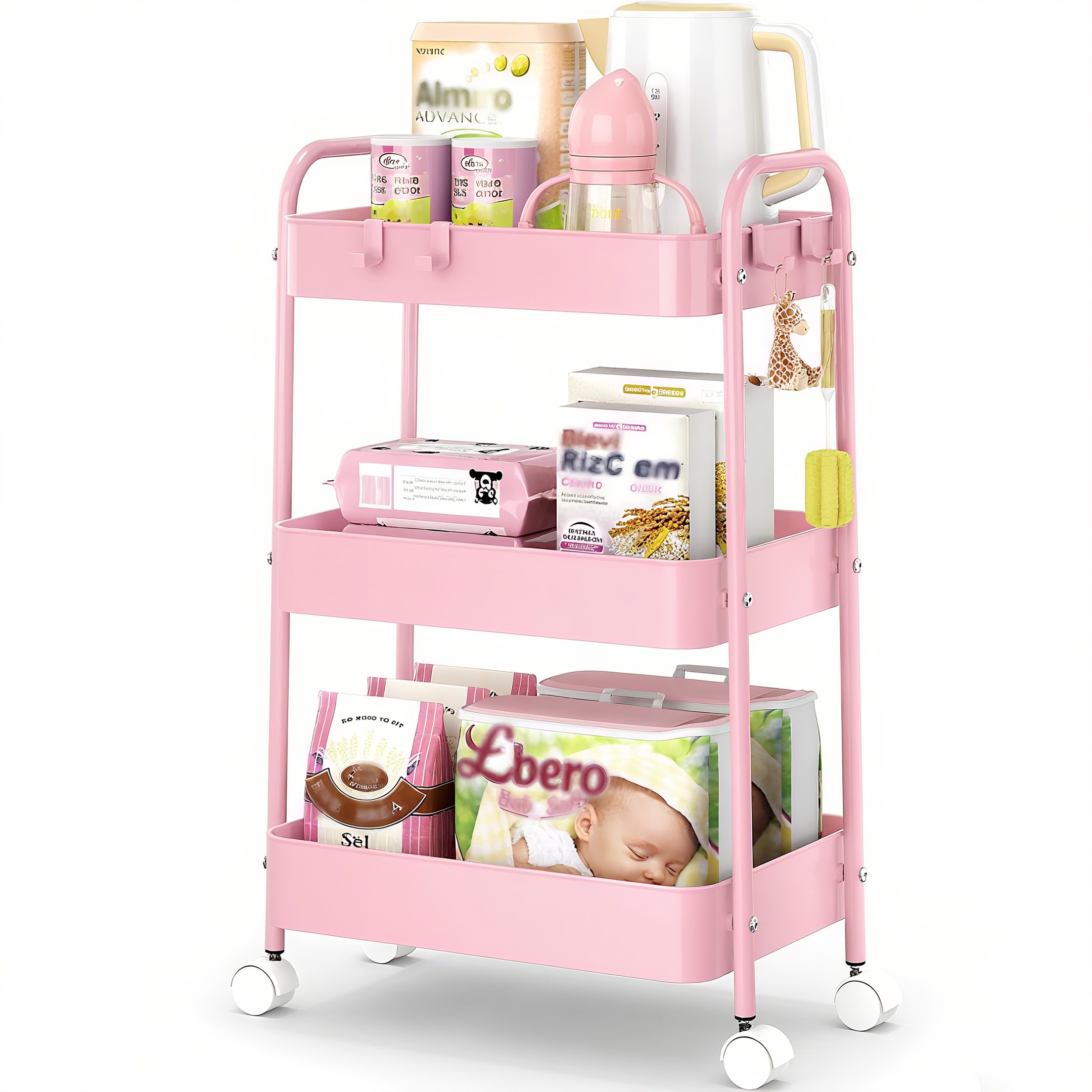 Трехъярусная металлическая тел – обзор и цена Baby Nursery Trolley