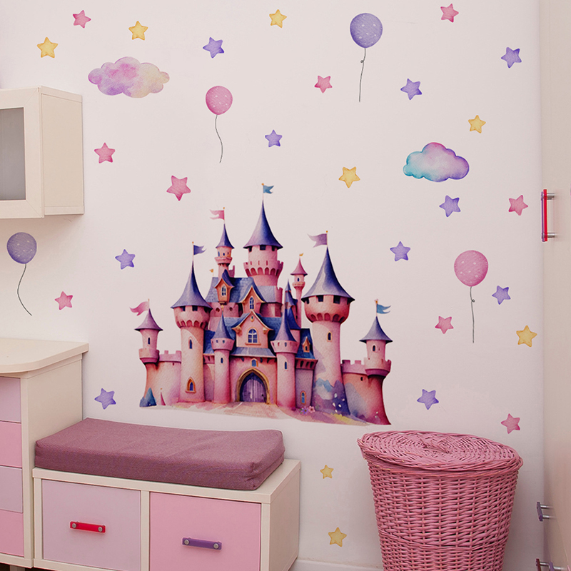 Мультяшный замок Волшебное кор – обзор и цена Baby Nursery Wallpaper Girl