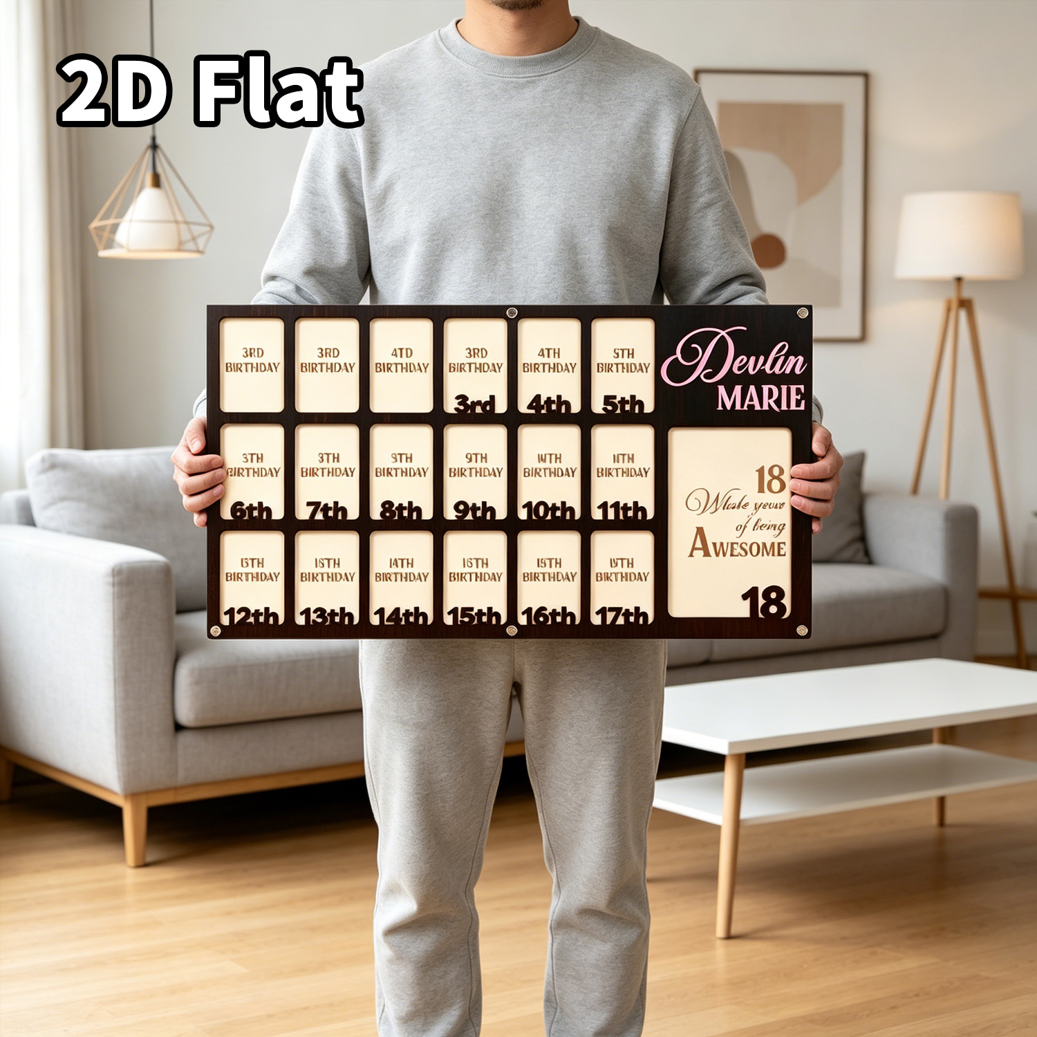 1 шт. Деревянная фоторамка-пла – обзор и цена Baby Nursery Decor