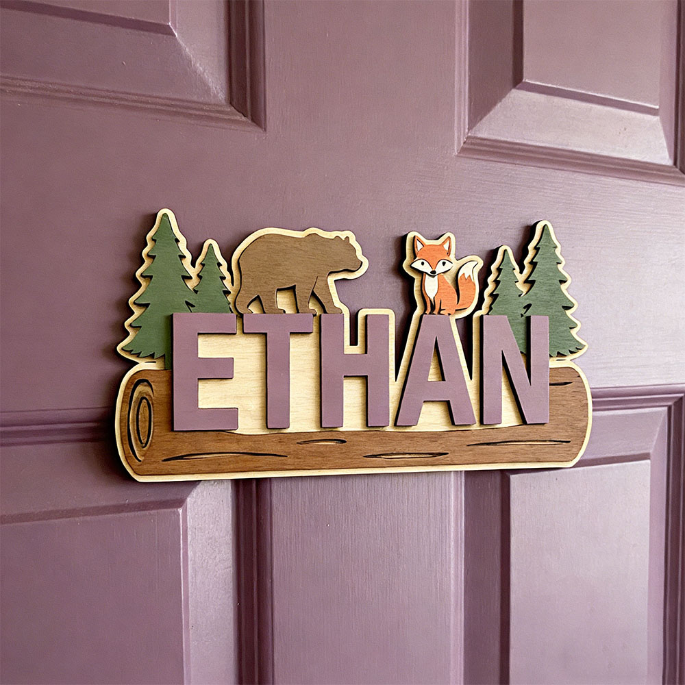 Деревянная табличка с именем н – обзор и цена Baby Nursery Decor