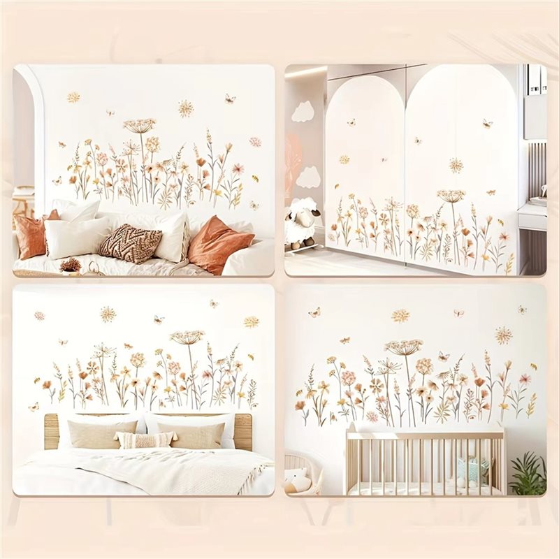 【ЭФФЕКТИВНЫЕ】2X наклейки на ст – обзор и цена Baby Nursery Wallpaper Girl