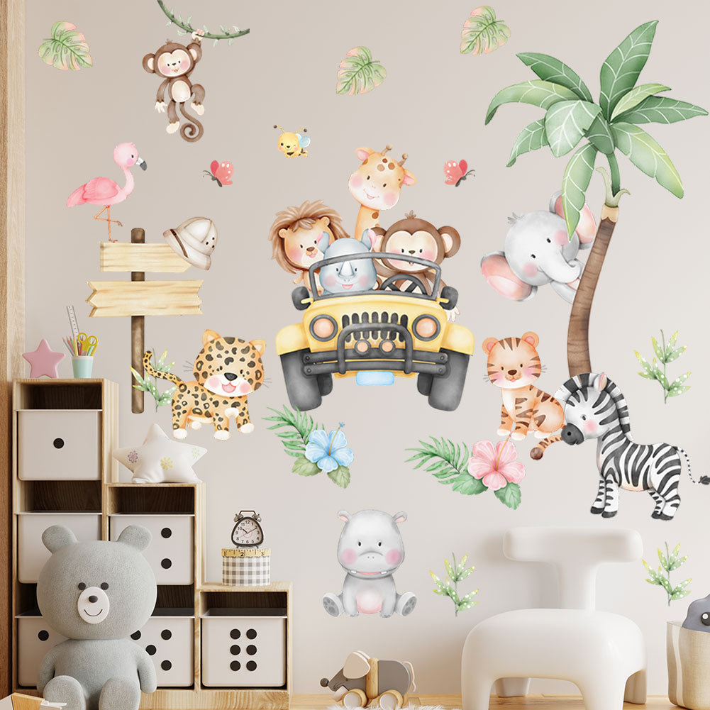 Детская комната мультфильм сло – обзор и цена Baby Nursery Zoo Animals