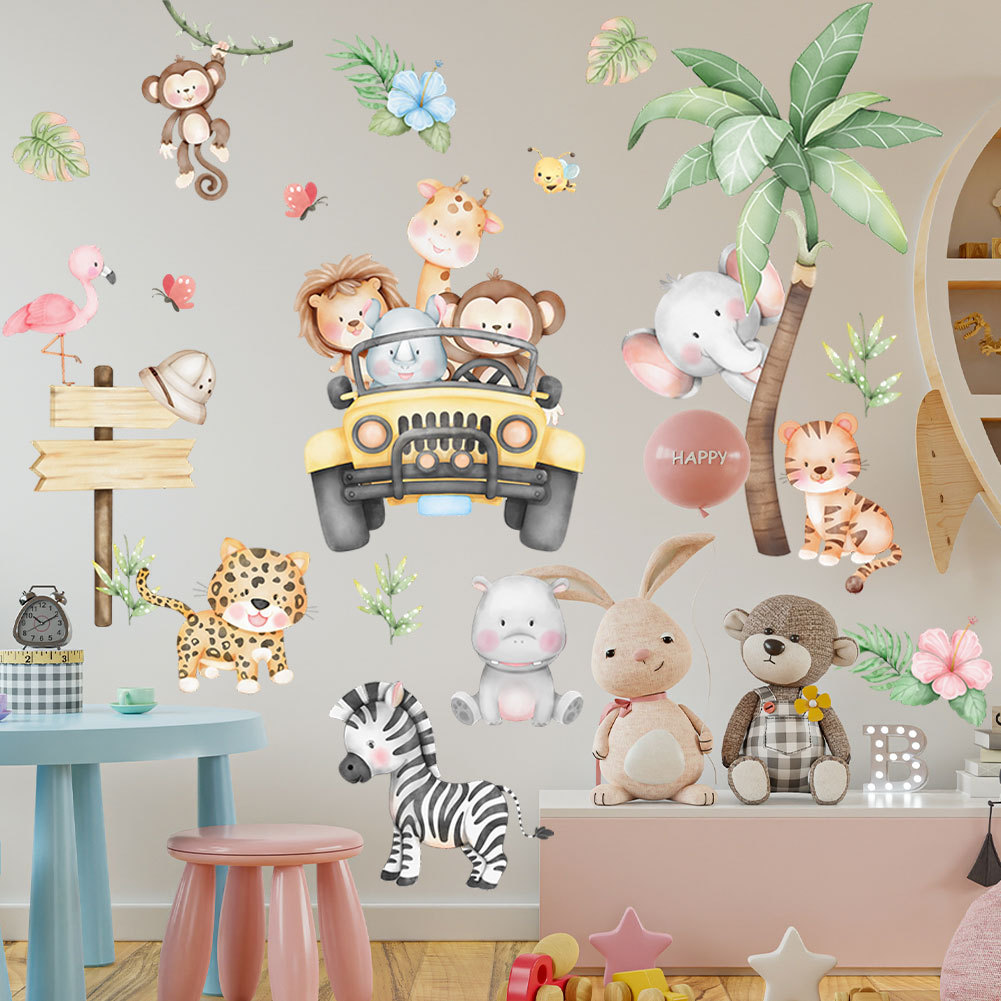 Детская комната мультфильм сло – обзор и цена Baby Nursery Zoo Animals
