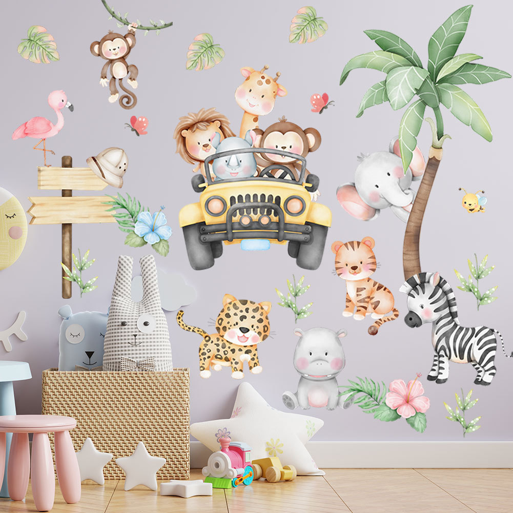 Детская комната мультфильм сло – обзор и цена Baby Nursery Zoo Animals