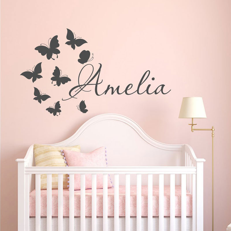 Персонализированное имя девоче – обзор и цена Baby Nursery Wallpaper Girl
