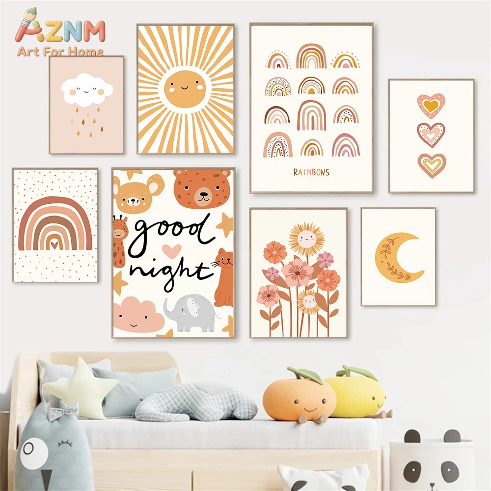 Настенное искусство на холсте  – обзор и цена Baby Nursery Art