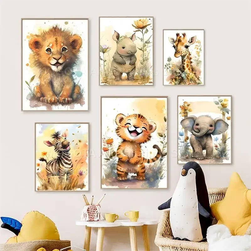 Акварельные постеры с изображе – обзор и цена Baby Nursery Art