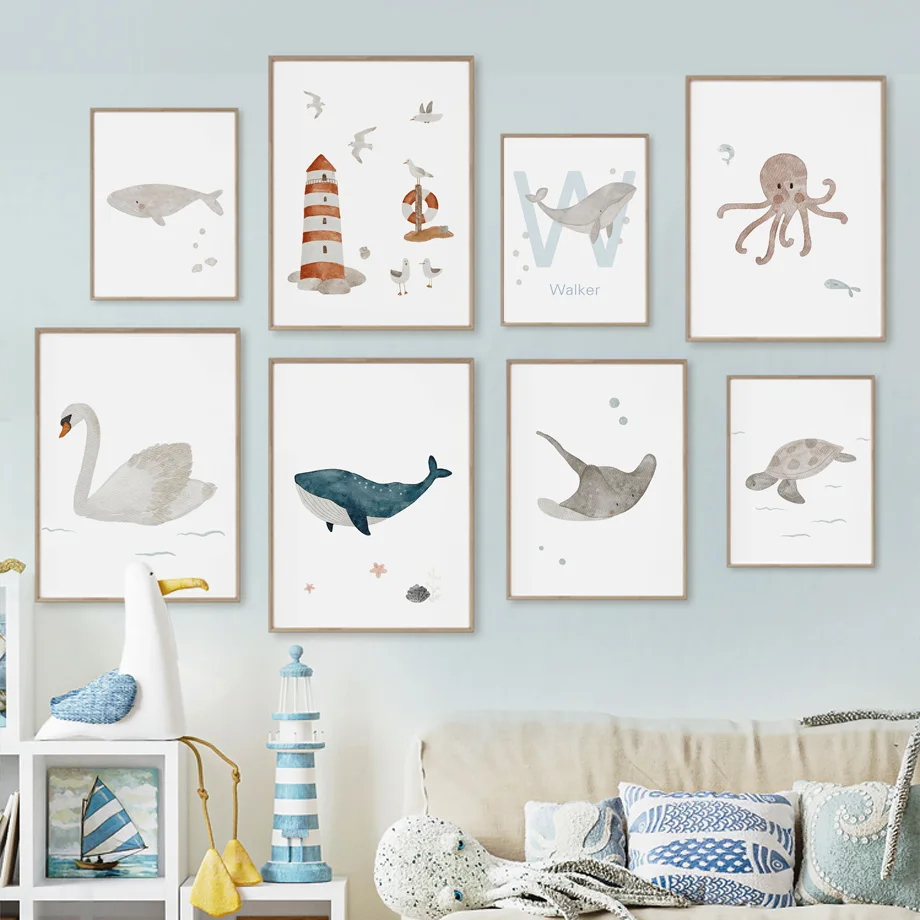 Настенное искусство с изображе – обзор и цена Baby Nursery Posters