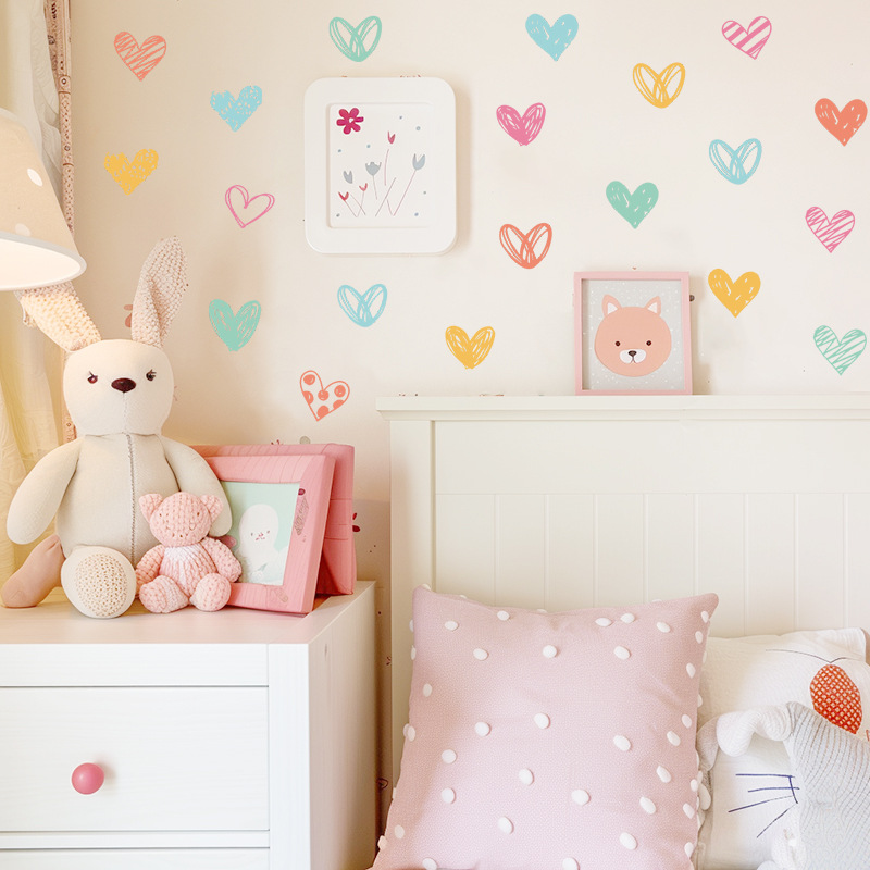 Новые красочные наклейки на ст – обзор и цена Baby Nursery Wallpaper Girl