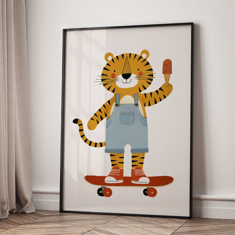 Забавные мультяшные животные:  – обзор и цена Baby Nursery Posters