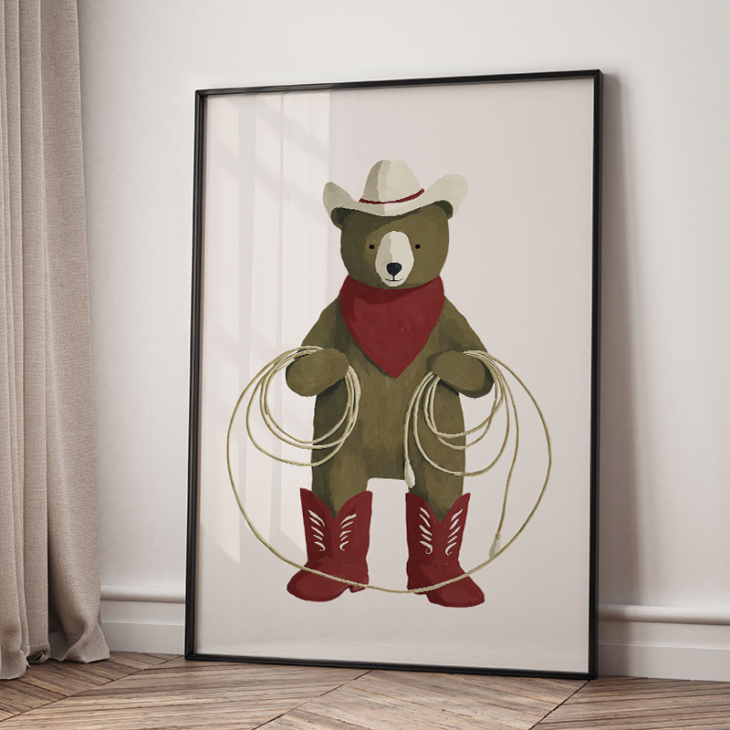 Забавные мультяшные животные:  – обзор и цена Baby Nursery Posters