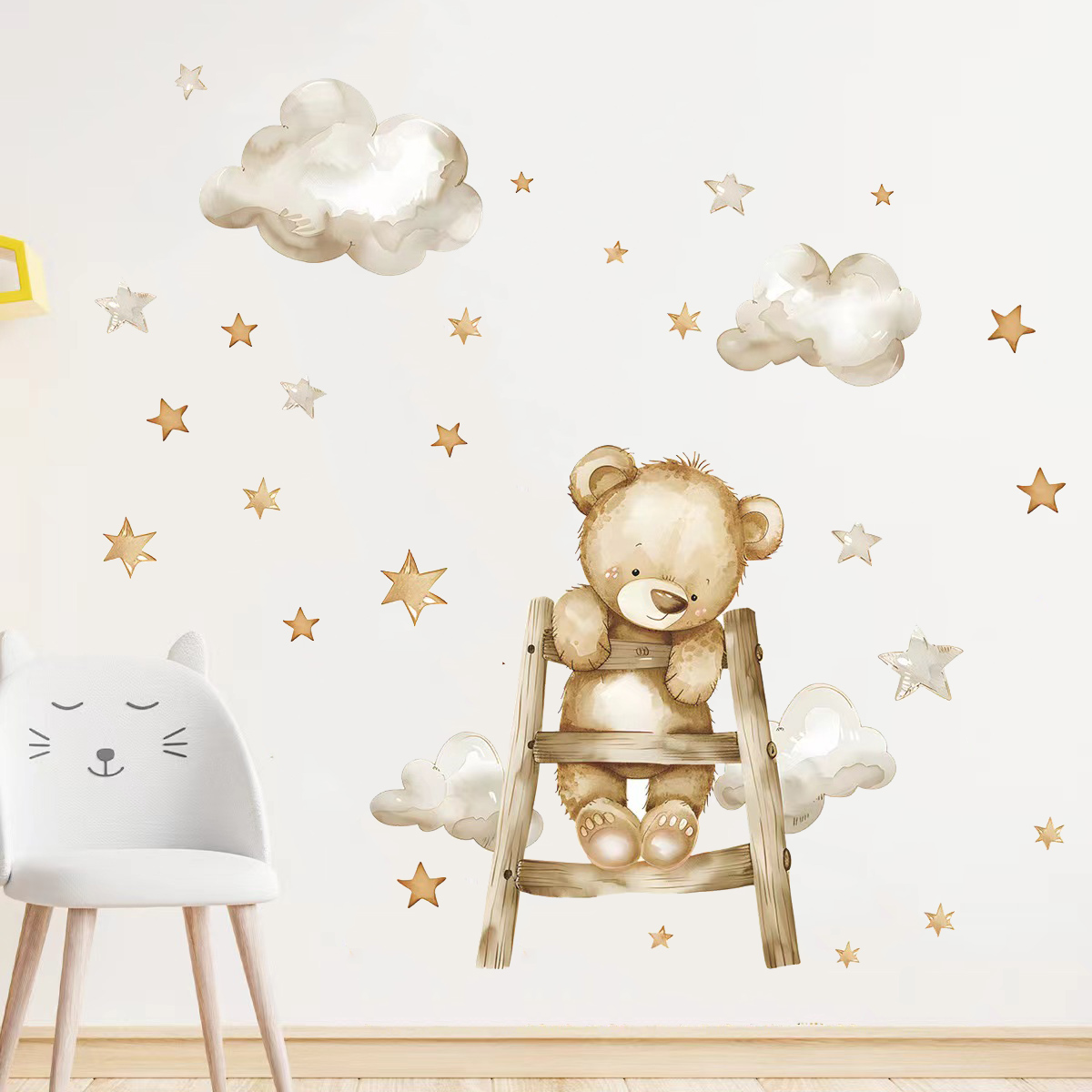 Наклейки на стену с изображени – обзор и цена Baby Nursery Wallpaper Girl