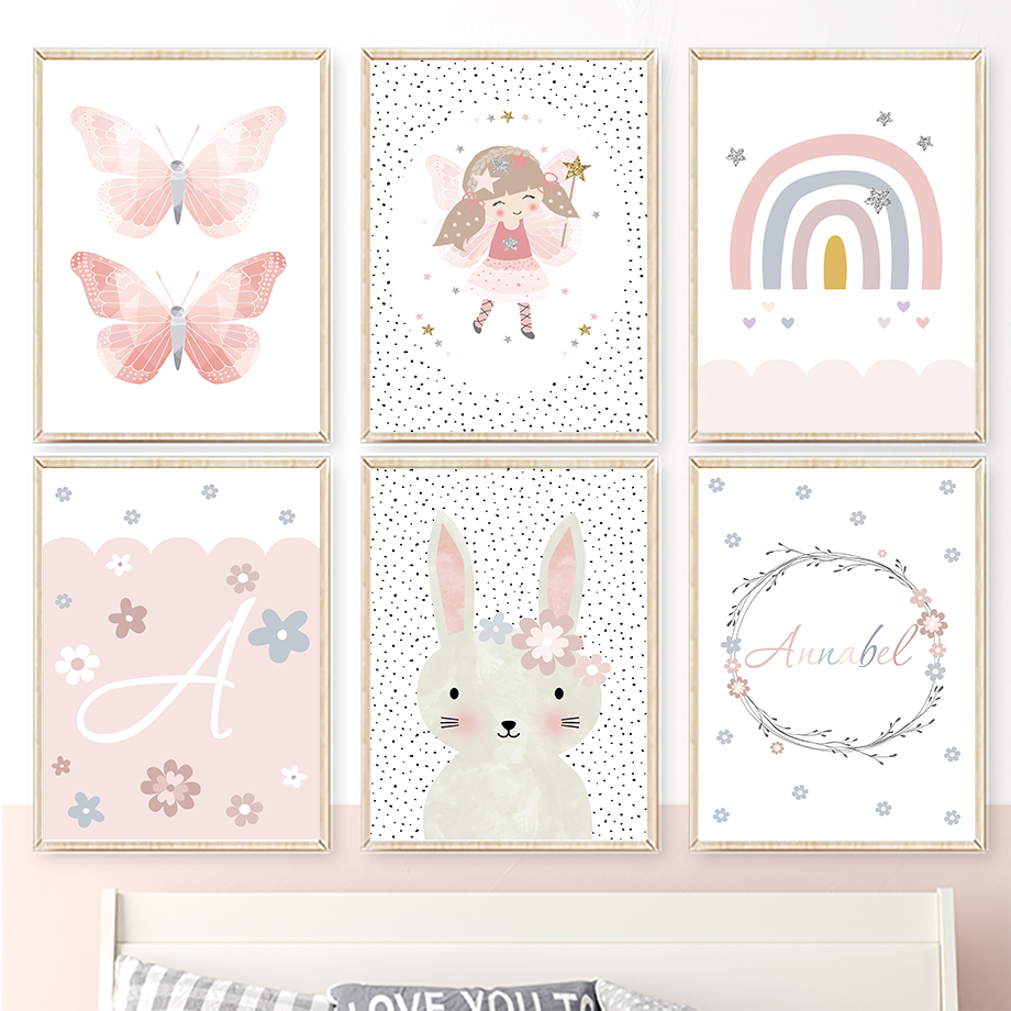 Милые девочки, кролики, цветы, – обзор и цена Baby Nursery Art