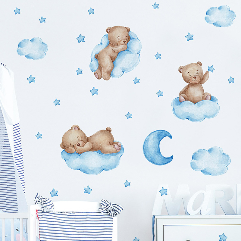 Наклейки на стену с мультяшным – обзор и цена Baby Nursery Wallpaper Girl