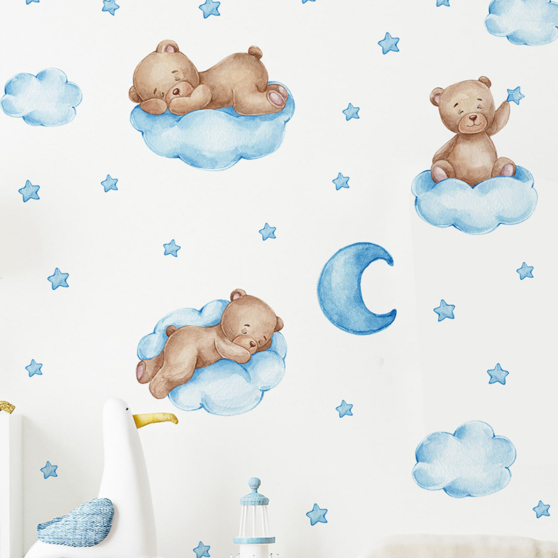 Наклейки на стену с мультяшным – обзор и цена Baby Nursery Wallpaper Girl